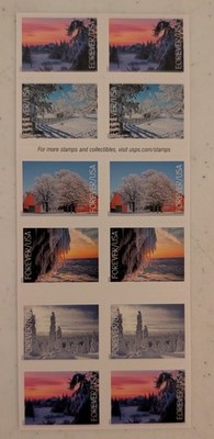 USPS Winter Landscapes Forever Stamps Booklet of 20 Scenic Nature Collectible