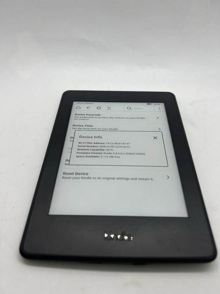 Amazon Kindle Paperwhite 7th Gen DP75SDI Black Wi-Fi 4GB 6" eReader - Image 4 of 4
