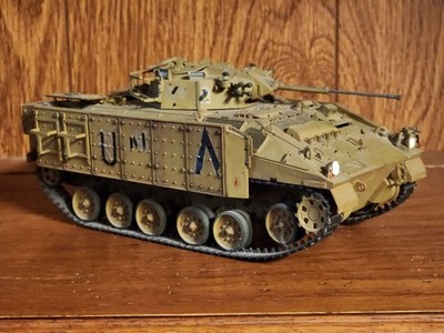 Vintage Hand Painted MCV-80 Warrior Tracked Armored Vehicle 1987 Kuwait, 1:35
