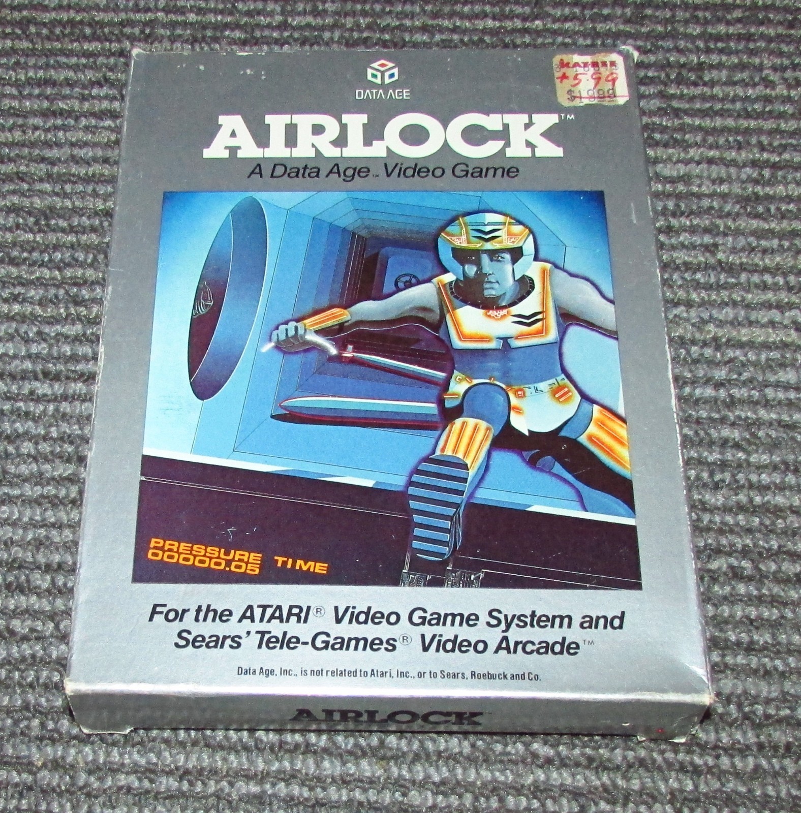 Airlock With Box & Manual for Atari 2600 Fast Shipping! Authentic