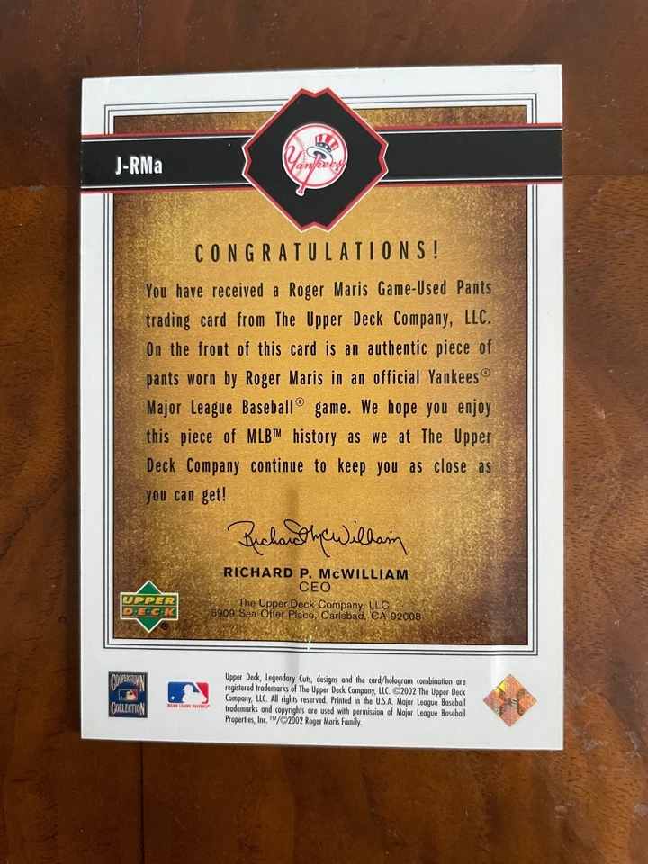 бейсбольная карточка - Изображение 4 из 4