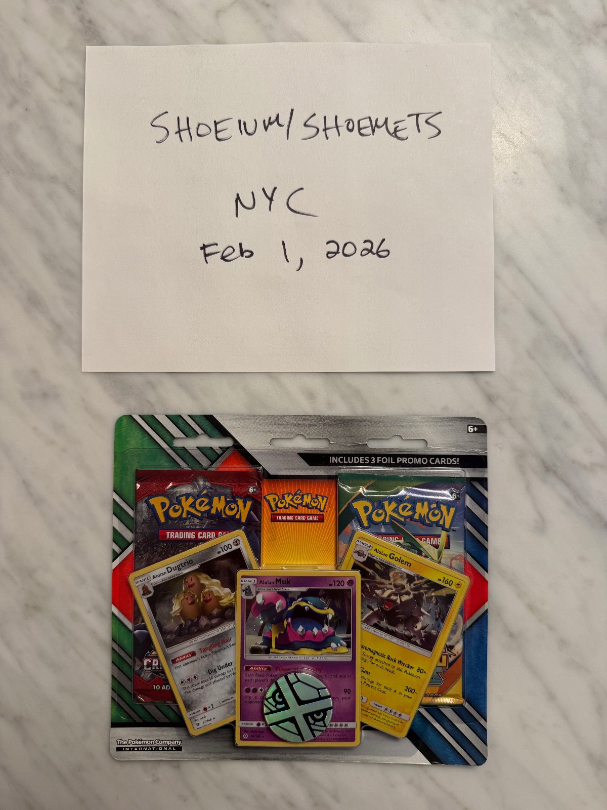 Pokémon TCG - 2-Pack Blister (Alolan: Dugtrio, Muk, & Golem) - New & Sealed
