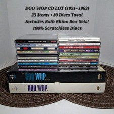 Doo Wop CD Lot Box Sets Rhino Spotlite Drifters Jive 5 Scratchless 30 Discs