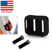 For JBL GO 4 BT Speaker Silicone Protective Cover Case w/Tube Fixed Strap Black
