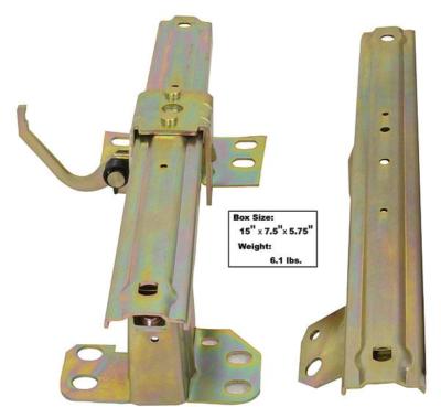 1962-64 Impala, Biscayne & BelAir Seat Track 2-Pieces Set - LH New