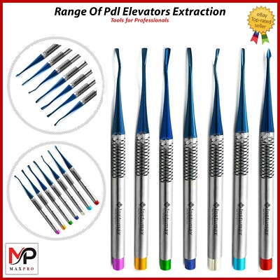 Dental Luxating Elevators & PDL Periotome Extraction Kit Root Extracting Tools