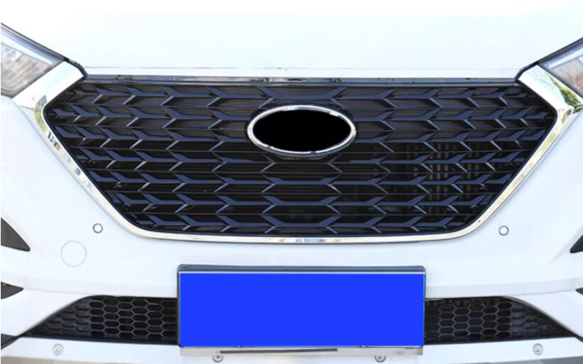 Chrome Style Front Upper Bumper Mesh Grill Grille For Hyundai Tucson 2016-2018