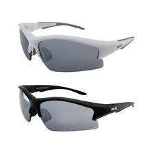 2 Pair Golf Sport Sunglasses Epoch 1 Black Frame and 1 White Frame w Smoke Lens