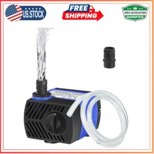 AQUANEAT Small Fountain Pump, 80 GPH Mini Submersible Water Pump with 3.3 Ft Tub