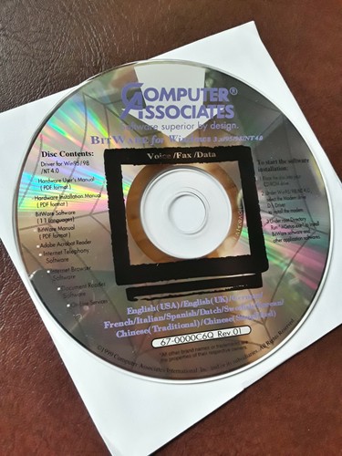 Computer Associates BitWare For WINDOWS CD 3.x/95/98/NT 4.0 Voice/Fax/Data - Picture 2 of 2