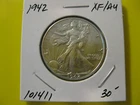 1942 Walking Liberty Half Dollar XF/AU+ #101411