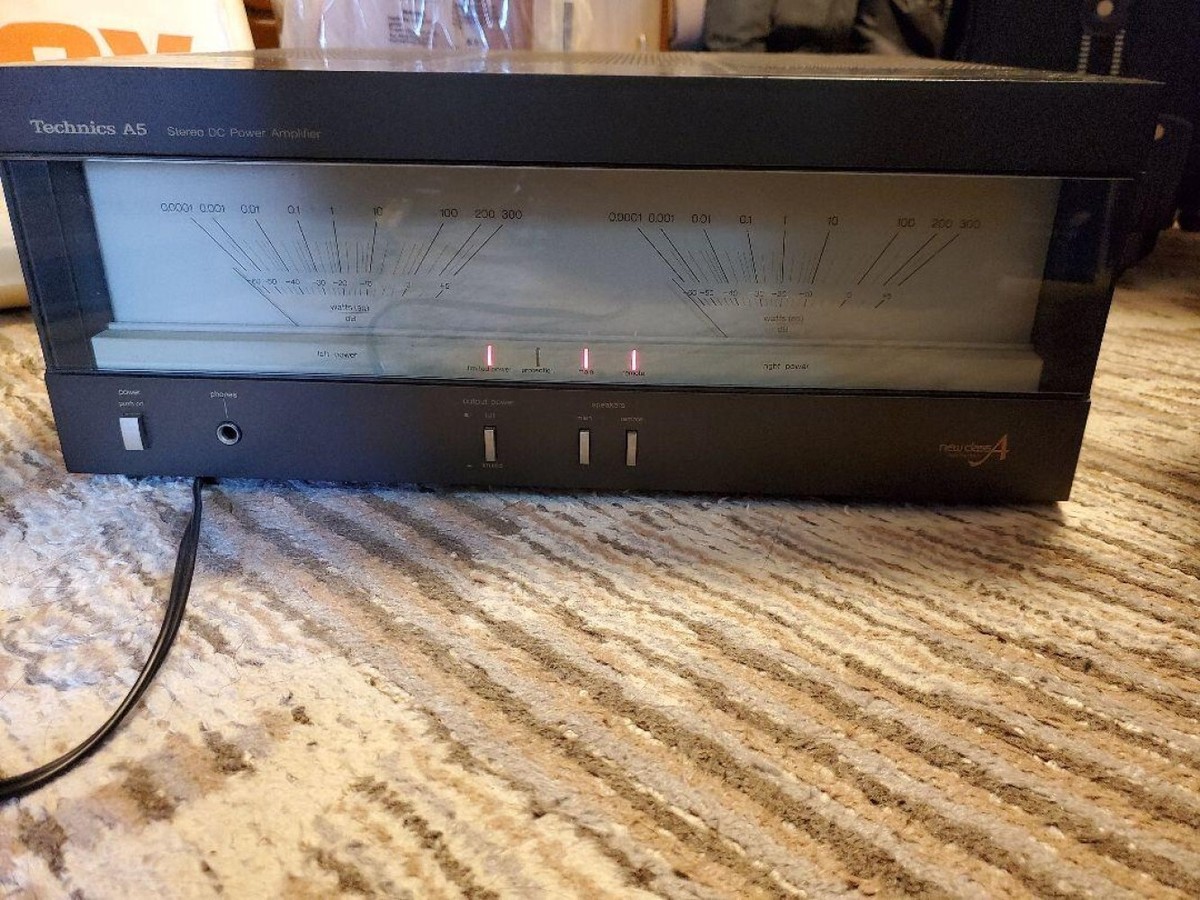 【美品】Technics SE-A5 テクニクス パワーアンプ Technics SE-A5 Stereo Power Amplifier AC100V 50Hz/60Hz