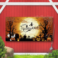 Halloween Banner Outdoor Garage Door Banner Large Halloween Decoration