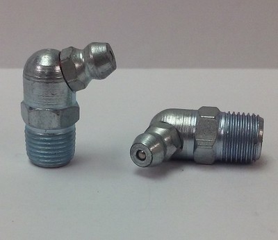 1/8-28 BSP 65 Degree Angle British Grease Zerk Nipple Fitting 2 pcs