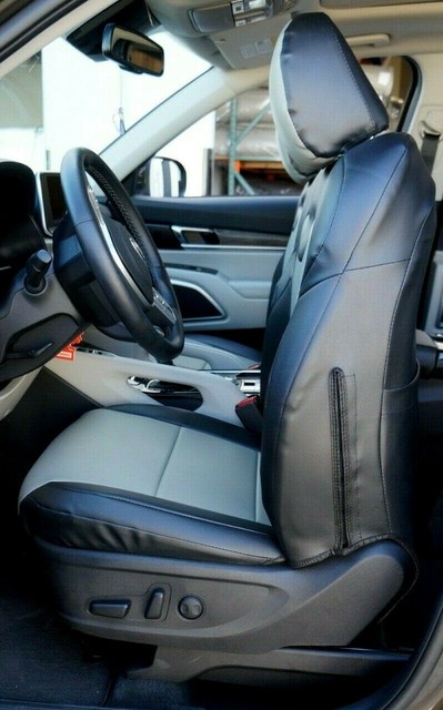 KIA TELLURIDE 2020- IGGEE S.LEATHER CUSTOM MADE FIT SEAT COVERS 13