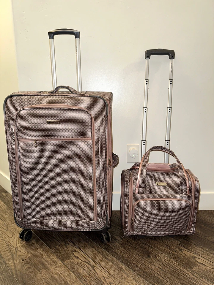 Juego de Equipaje Giratorio Expandible Colección Sheffield LONDON FOG Rosa Foto 2 de 4