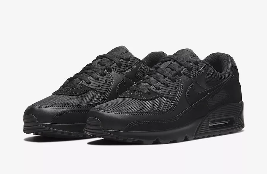 BRAND NEW Nike Air Max 90 Men's Triple Black Shoes CN8490-003 Men’s Size 12