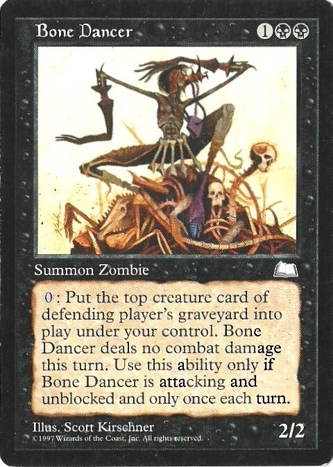 Magic the Gathering MTG Bone Dancer Weatherlight Regular Rare
