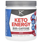 Keto Energy, Bhb + Caffeine, Grape, 9.1 oz (255 g)