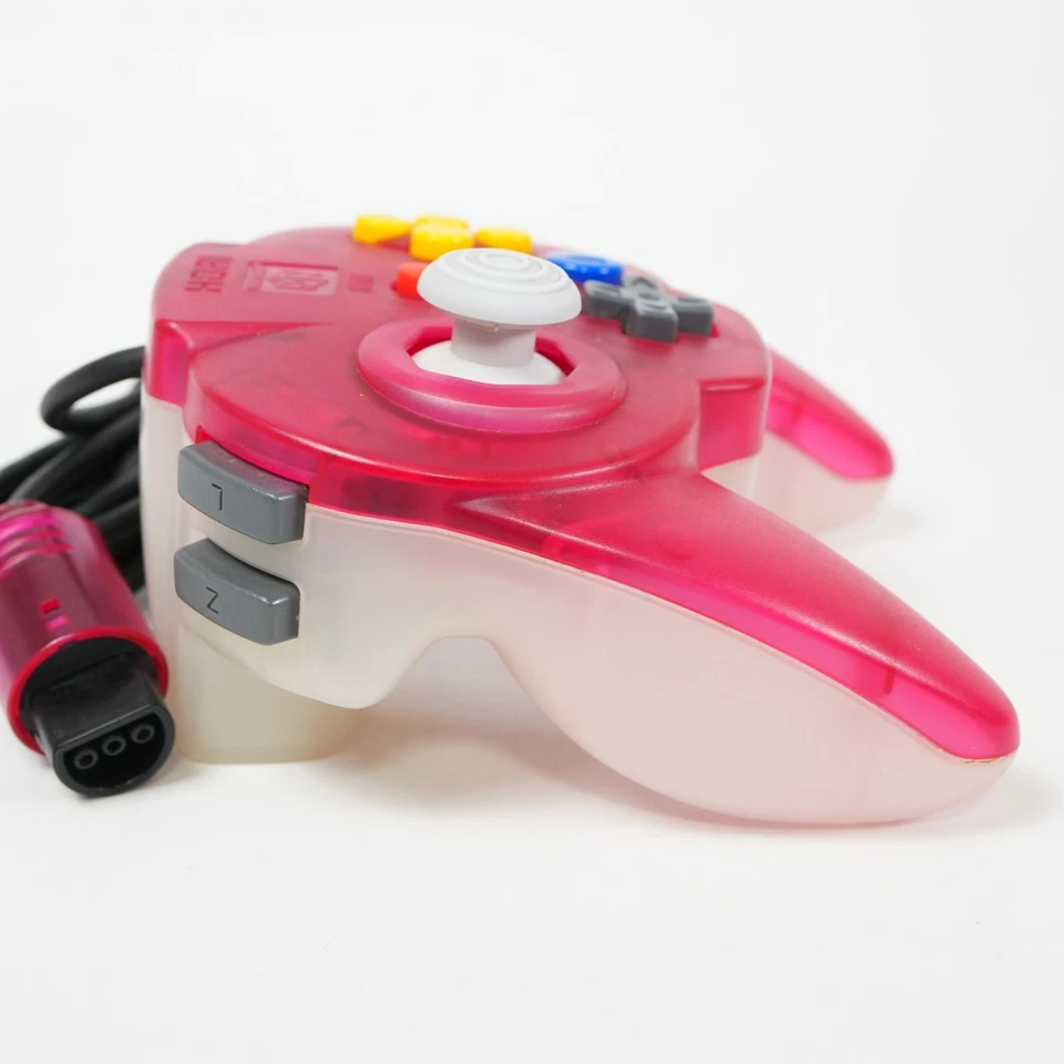 Nintendo 64 N64 Hori Pad Mini 64 Controller Tropical Red Tested From JAPAN - Image 4 of 4