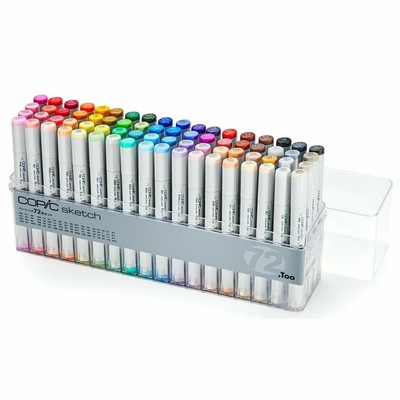Too Copic Sketch Basic 72 Color Set Markers from Japan