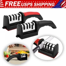 4 in1 Knife Sharpener 4-Stage Knife Sharpener for Ceramic &Steel Knives Scissors