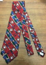 100% silk, made in the USA Tabasco, peppers and crawfish themed men's necktie