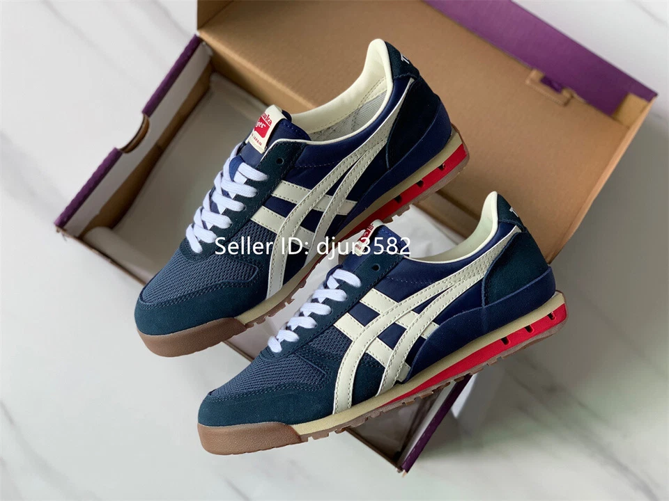 Zapato Onitsuka Tiger Ultimate 81 Nm Azul Marino Cómodo Antideslizante Resistente al Desgaste Foto 2 de 4