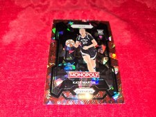 2024 WNBA MONOPOLY PRIZM FREE PARKING CRACKED ICE #40 KATE MARTIN RC ACES SSP