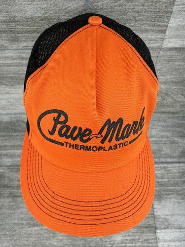 VTG Pave Mark Thermoplastic K Products USA Made Trucker Mesh Snap Back Hat OSFA - Picture 4 of 12