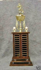 FANTASY BASEBALL TROPHY PERPETUAL TROPHY 22 YEARS 32 INCHES TALL MALE/FEMALE 