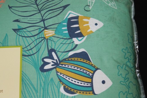 Lolli Living Reef 2 pc Twin Comforter Set ocean sea fish seahorse kids bedding - Picture 3 of 11