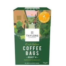 Taylors of Harrogate Coffee Bags of 10 Enveloped Coffee Bags