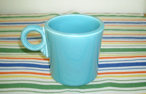 Vintage Fiesta TURQUOISE Coffee Mug Tea Mug  ~