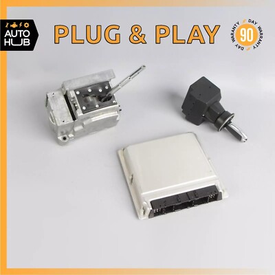 Mercedes R230 SL500 ECU Engine Computer EIS Ignition Switch Key Shifter Set OEM