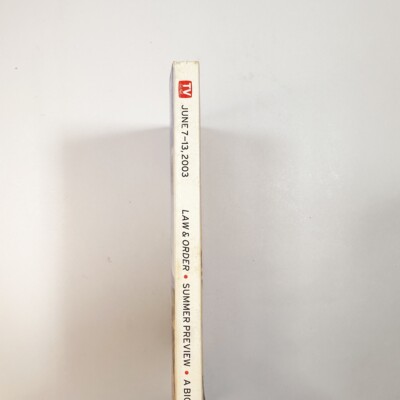 TV Guide: June 7 - 13, 2003 LAW & ORDER SVU Mariska Hargitay, C