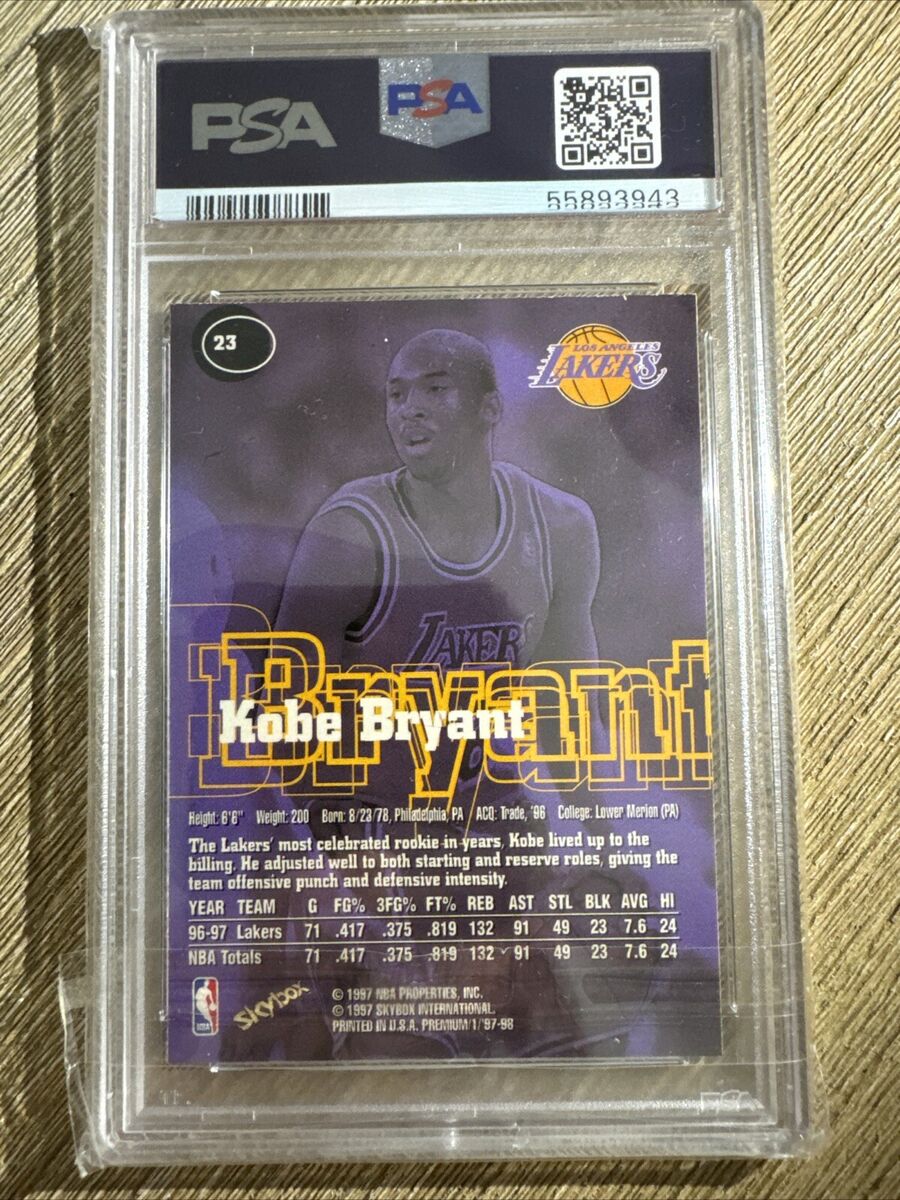 1997-98 Skybox Premium Kobe Bryant #23 PSA 10 GEM MT HOF | eBay 1997-98 Skybox Premium Kobe Bryant #23 PSA 10 GEM MT HOF | eBay