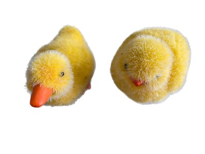 Easter basket or table center piece chick duck adorable duck chip foot