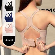 Women Sports Bras Padded Gym Workout Cross Back Yoga Bra Wirefree Comfort Bras