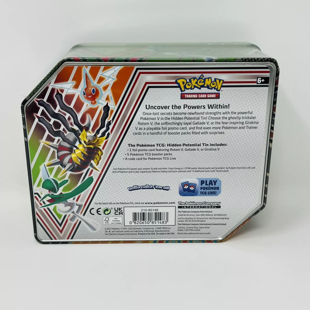 Fall 2022 Tins Feature Giratina, Rotom, and Gallade V