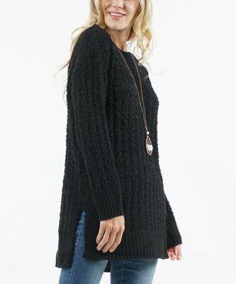 popcorn stitch sweater