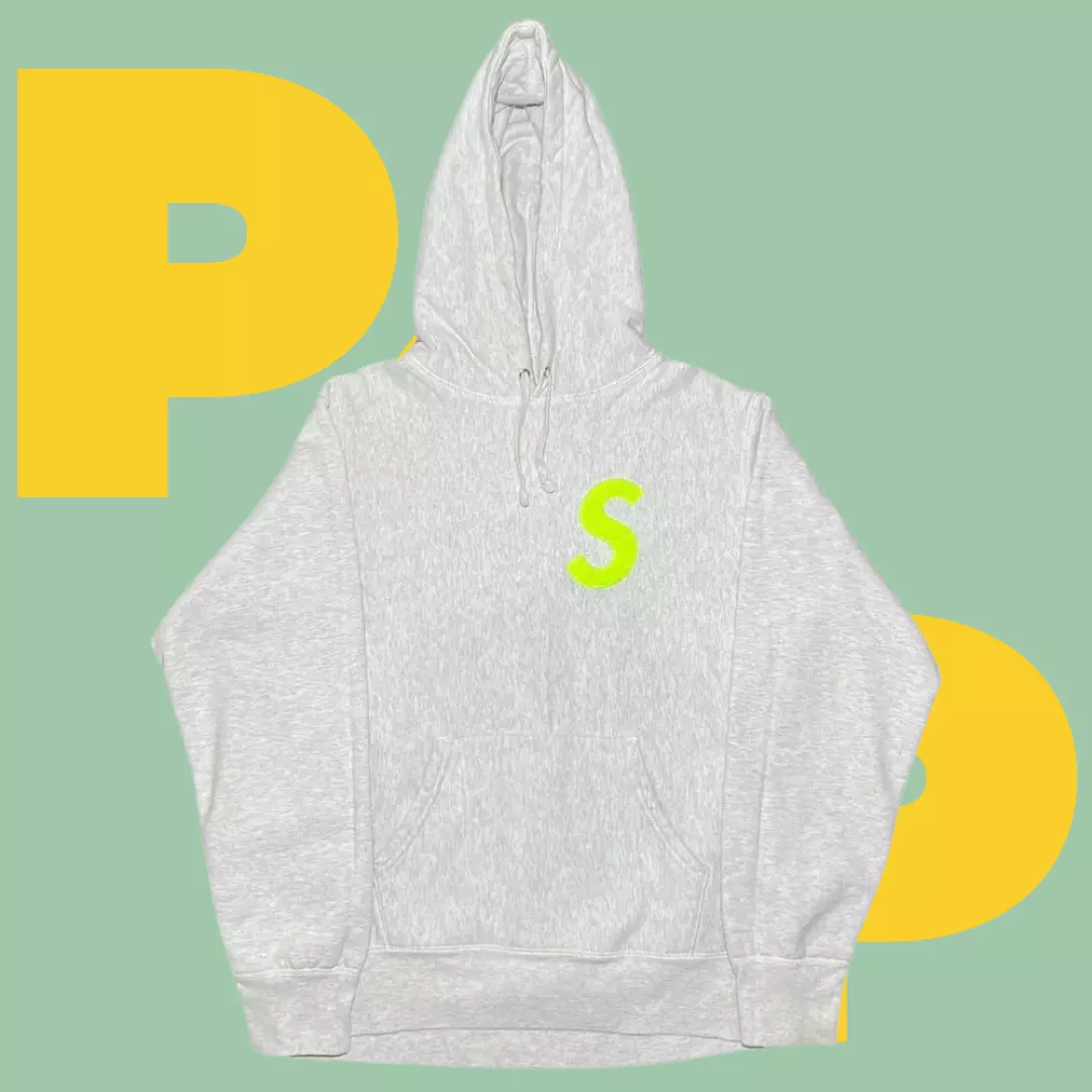 Sweat à capuche logo Supreme S (moyen)