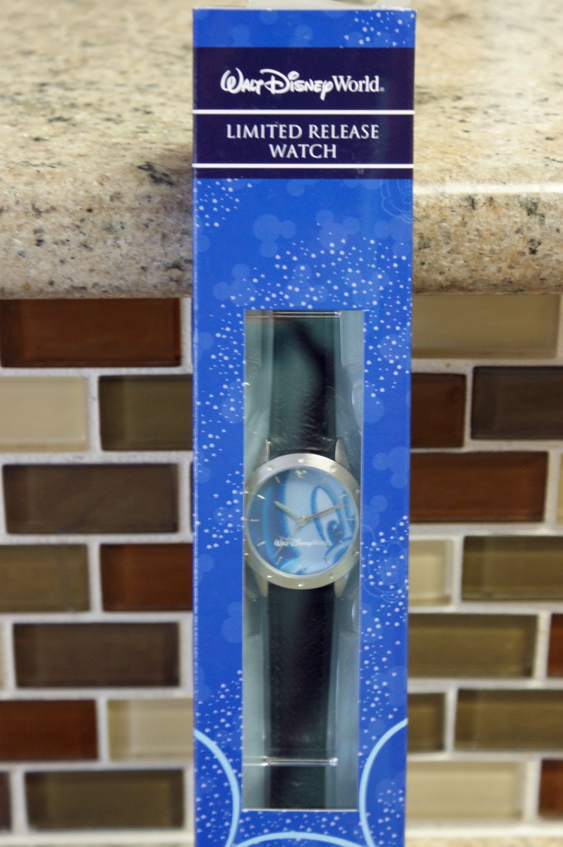 New Disney Parks MICKEY MOUSE Face Limited Release Black Strap - Main Image