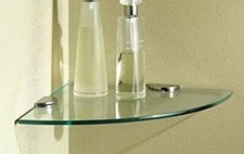 Ginger 0218C-10TSCL 3/8" Temoered Corner Glass Tray