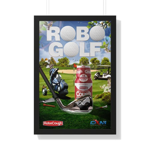 Robocough ROBOGOLF Framed Vertical Poster - Picture 3 of 10