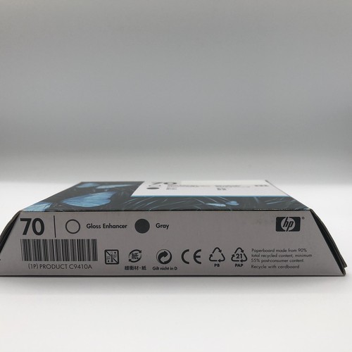 Genuine HP 70 Gloss Enhancer & Gray -Factory Sealed Ink-EXP APRIL 2021 (C9410A) - Photo 6/8
