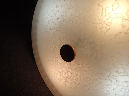 Vintage 1960s MCM Moe copper Atomic Kitchen Ceiling Light Fixture - Picture 9 of 9