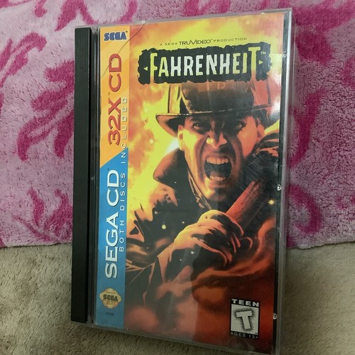 Fahrenheit Sega CD / 32X Factory Sealed Brand New Game W/ Hang Tab Mint !!