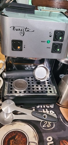 Starbucks Gourmet 006 Espresso Machine. Dark Grey Beautiful With Extras