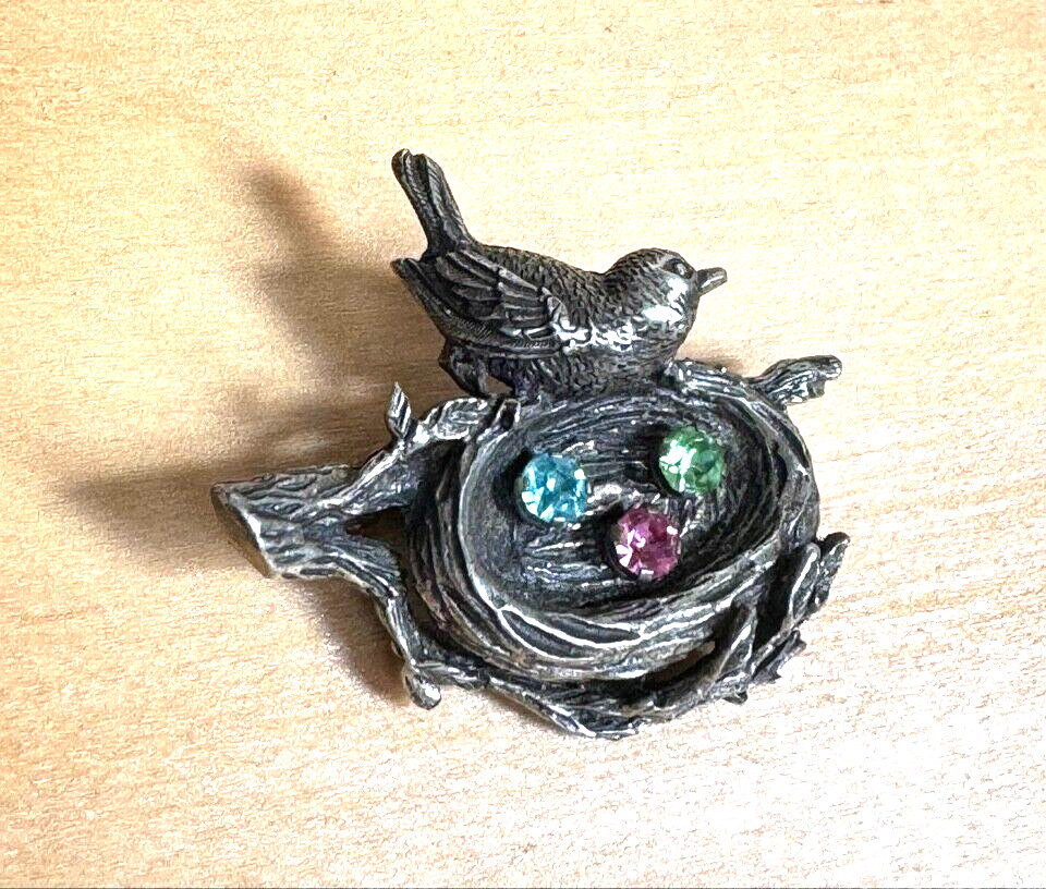 ANSON SOLID CAST 925 STERLING SILVER RHINESTONES … - image 1